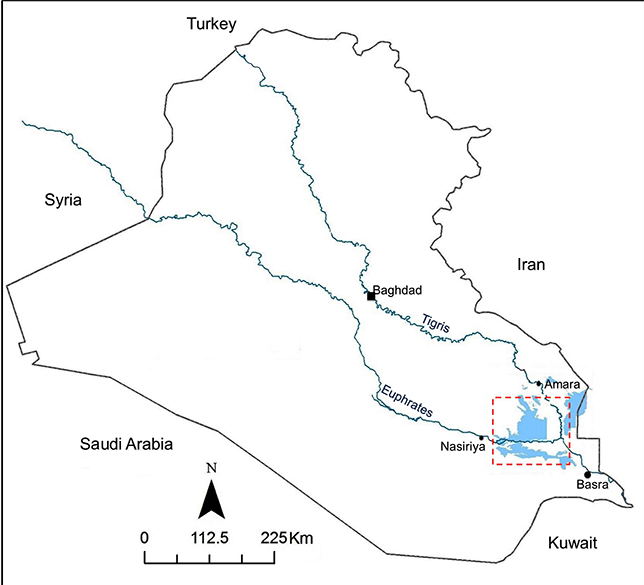 map of iraq showing the marshes Iraq-heritage-report-Kingdom of iraq heritage